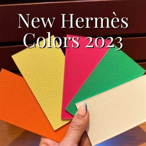 hermes new colours 2023|hermes color palette 2023.